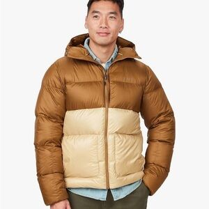 Marmot Guides Down Hoody Puffer Jacket Hazel/Light Oak NEW Mens XL $275 MSRP